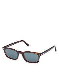 Tom Ford Miles Square Sunglasses, 53mm