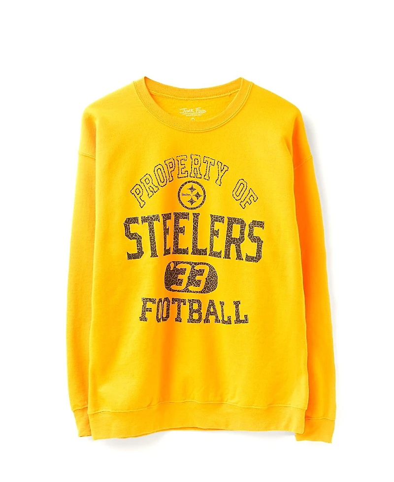 Junk Food Clothing Unisex Nfl Pittsburgh Steelers Property Flea Market Crew Fleece