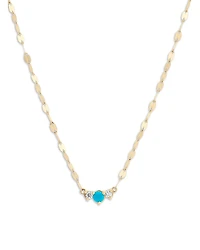 Lana Jewelry 14K Yellow Gold Turquoise & Diamond Pendant Necklace, 18
