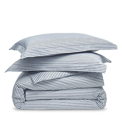 Petite Plume Ticking Duvet Set