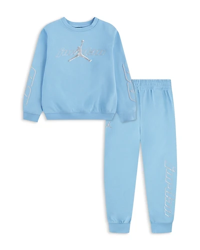 Jordan Boys' Mountainside Fleece Crewneck Top & Pants Set - Little Kid