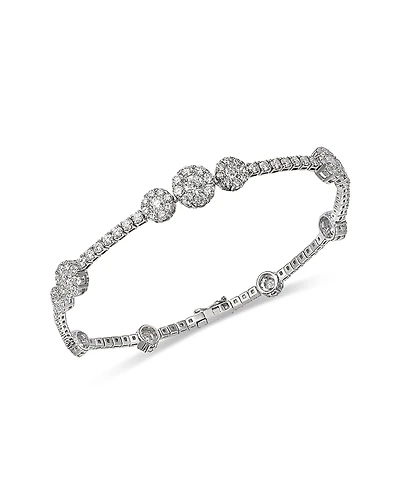 Bloomingdale's Fine Collection Diamond Flower Bracelet