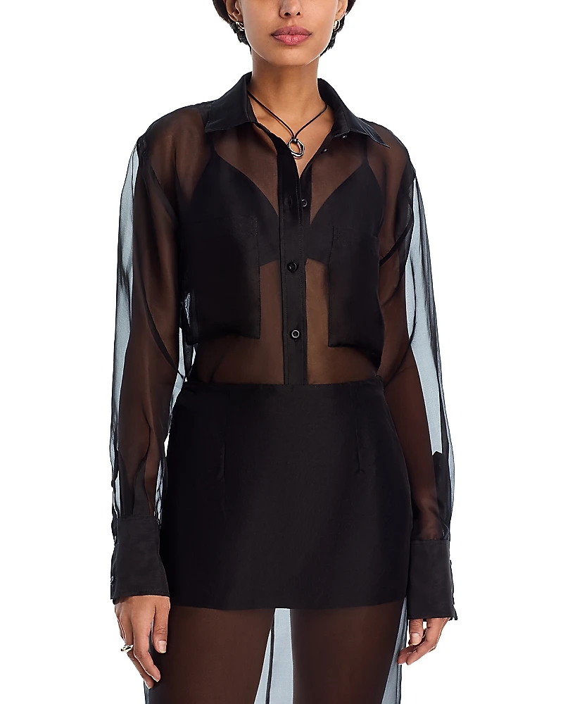 Frame The Silk Organza Boy Shirt