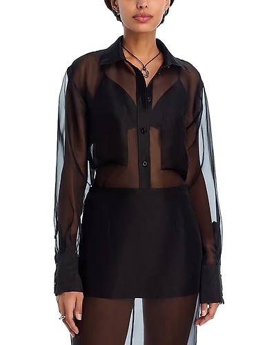 Frame The Silk Organza Boy Shirt