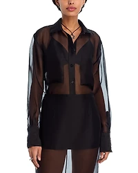 Frame The Silk Organza Boy Shirt