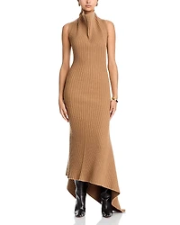 Victoria Beckham Draped Ribbed Dress