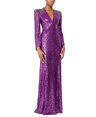 Jenny Packham Zinnia Embellished Gown