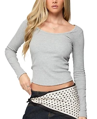 Edikted Makenna Scoop Neck Top