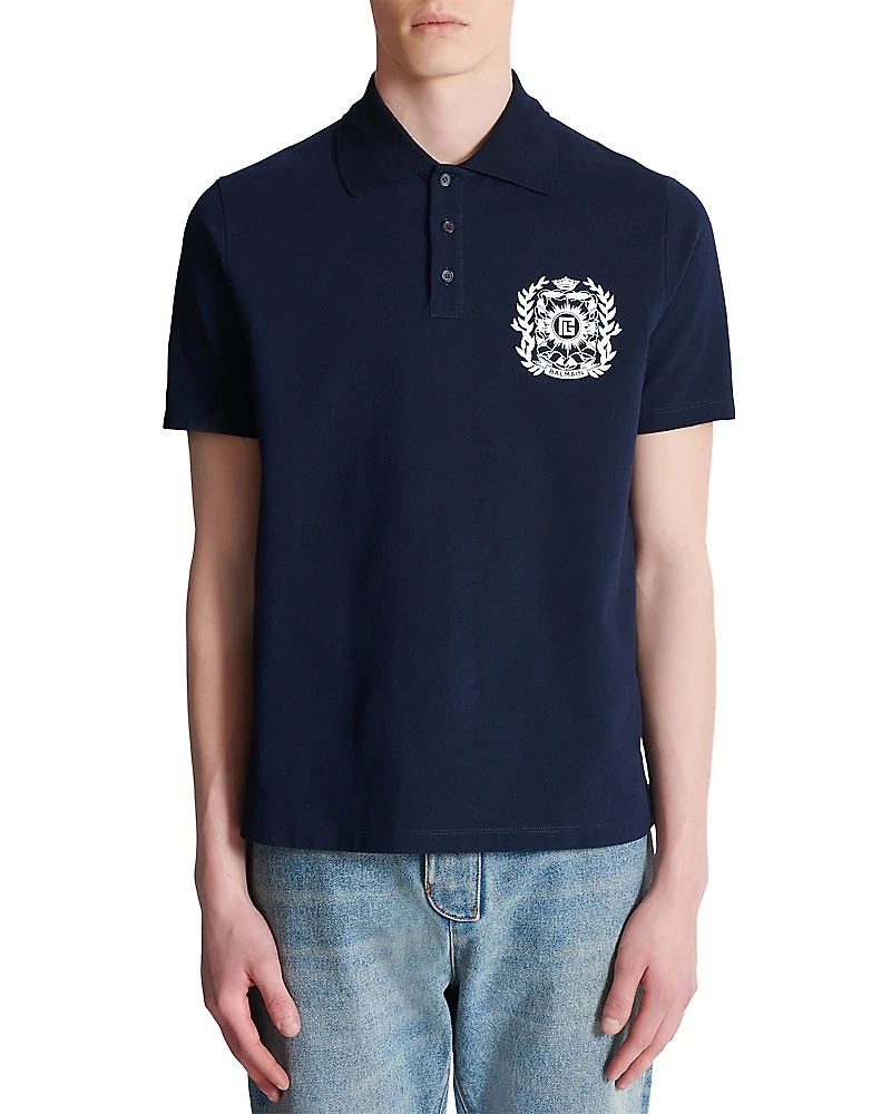Balmain Emblem Polo Shirt