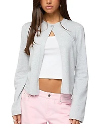 Edikted Jenie Split Front Knit Cardigan