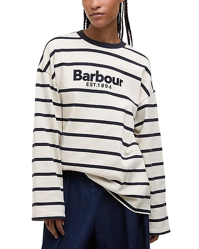 Barbour Maeve Logo Top