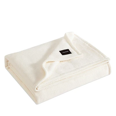 Vera Wang Chenille Jacquard Plush Blanket