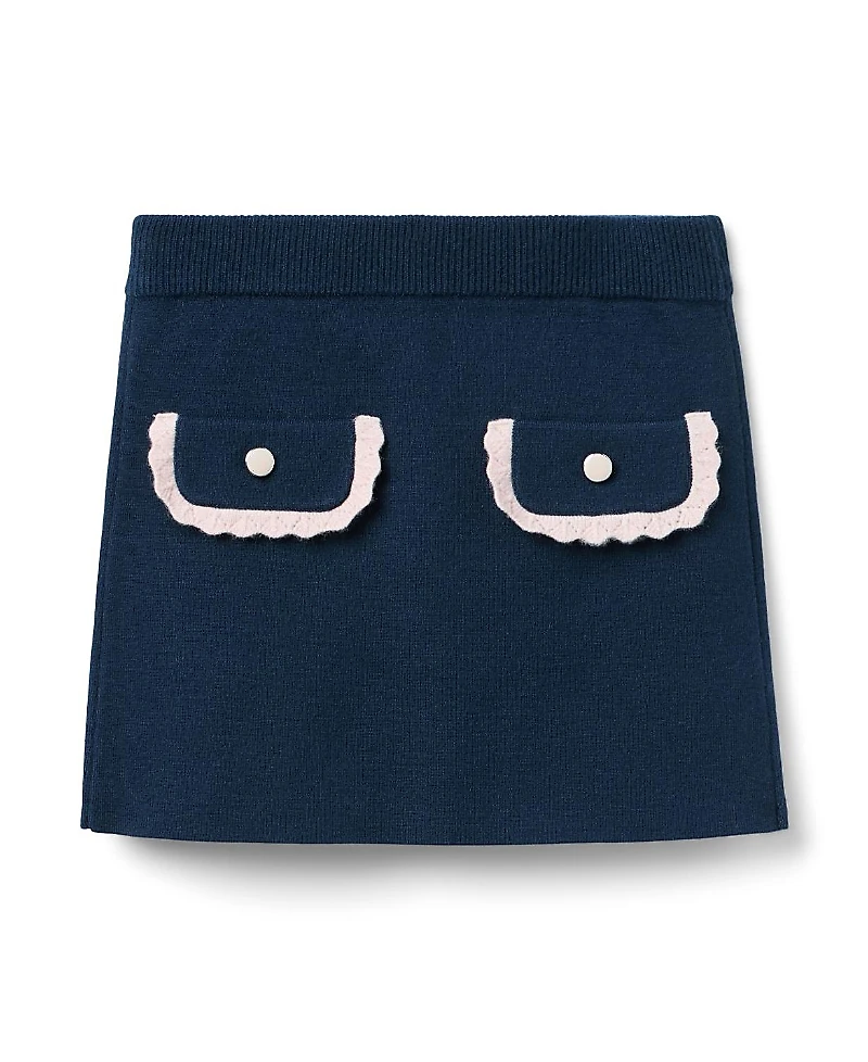 Janie and Jack Girls' Crochet Trim Sweater Skirt - Little Kid, Big Kid