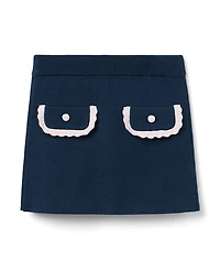 Janie and Jack Girls' Crochet Trim Sweater Skirt - Little Kid, Big Kid
