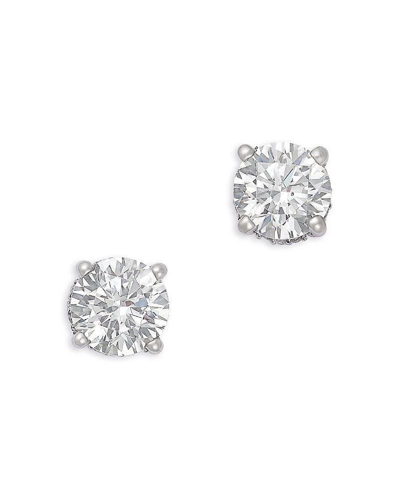 Bloomingdale's Fine Collection Luxe Collection Certified Lab Grown Diamond Hidden Halo Stud Earrings