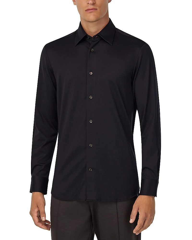 Boggi Milano Cotton & Silk Regular Fit Shirt