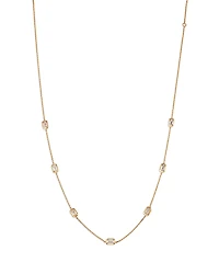 Bloomingdale's Fine Collection Luxe Collection Certified Lab Grown Diamond Emerald Cut Diamond by the Yard Collar Necklace