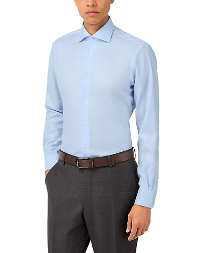 Boggi Milano Non-Iron Twill Windsor Collar Dress Shirt
