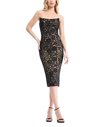 Dress the Population Cosette Floral Lace Midi