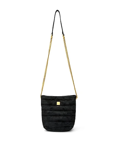 Think Royln Dream Stash Small Quilted Suede Shoulder Bag