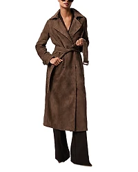 Reiss Suede Trench Coat