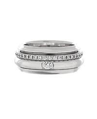 Pre-Owned Piaget Possession Band Ring 18K White Gold with Diamonds