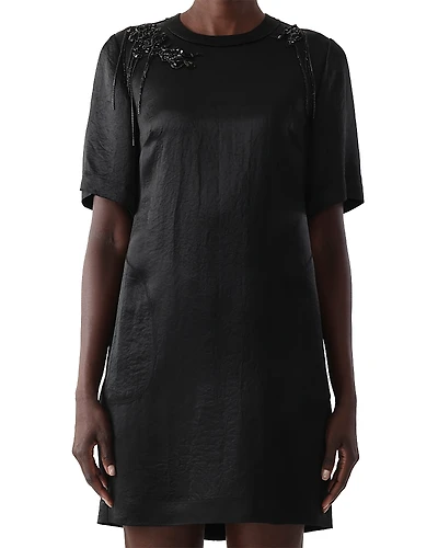 Jason Wu Collection Short Sleeve Embellished Mini Dress