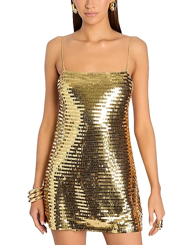 Retrofete Lavender Sequinned Dress