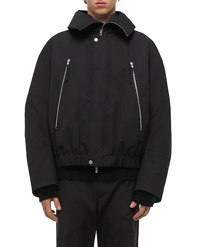 Helmut Lang Relaxed Fit Hooded Bomber Jacket