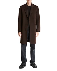 Vince Splittable Single Breasted Wool Blend Topcoat