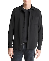 Vince Solid Button Front Knit Shirt