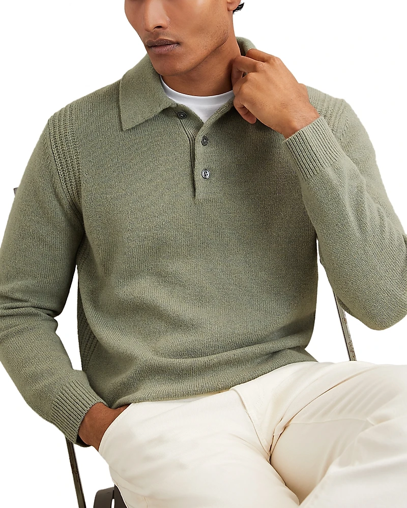 Reiss Deansgate Relaxed Fit Polo Sweater