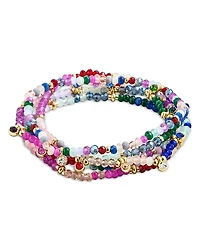 Baublebar Semi Precious Stone Indya Layered Stretch Bracelet