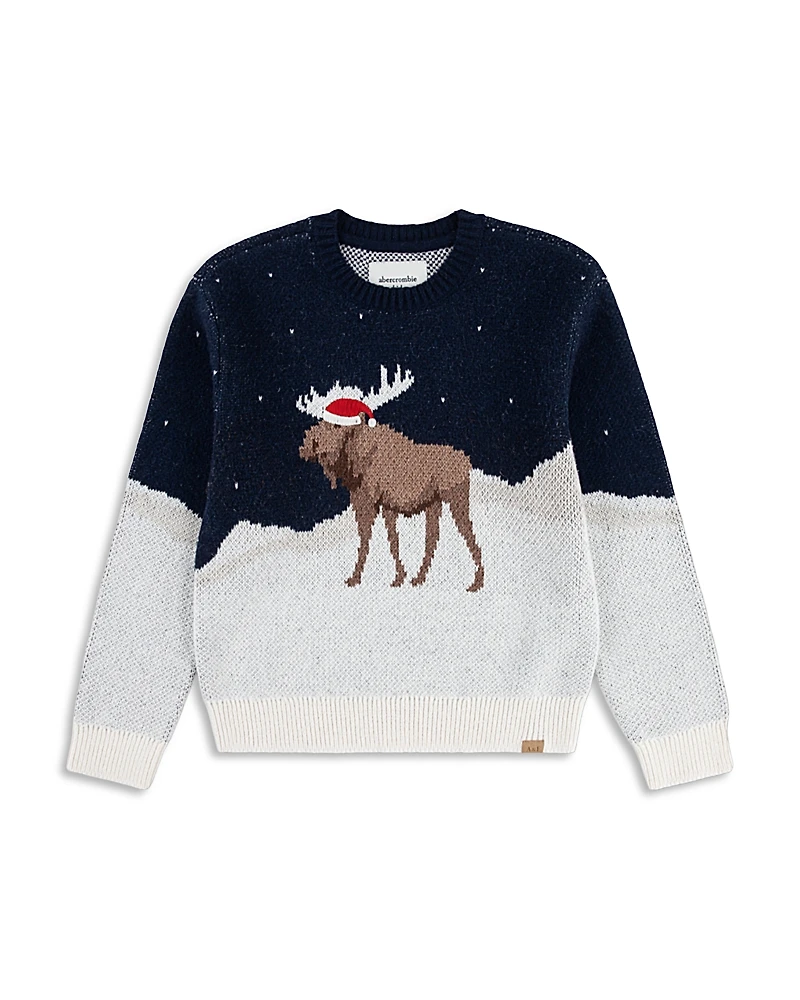 abercrombie kids Boys' Moose Crew Sweater - Big Kid