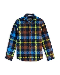 Scotch & Soda Boys' Flannel Checked Shirt - Big Kid
