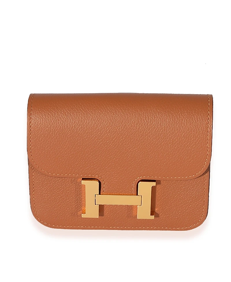 Pre-Owned HERMES Constance Slim Compact Leather Handbag