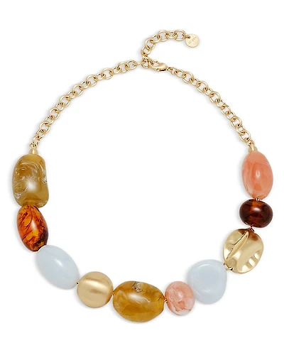 Cult Gaia Mercier Stone Beaded Choker Necklace, 17.9