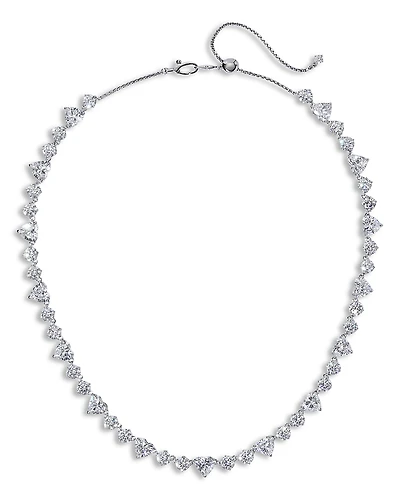 Nadri Le Bisou Cubic Zirconia Heart Collar Necklace, 18