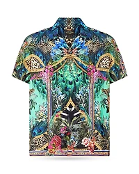 Camilla Animal Alchemy Relaxed Fit Short Sleeve Camp Shirt