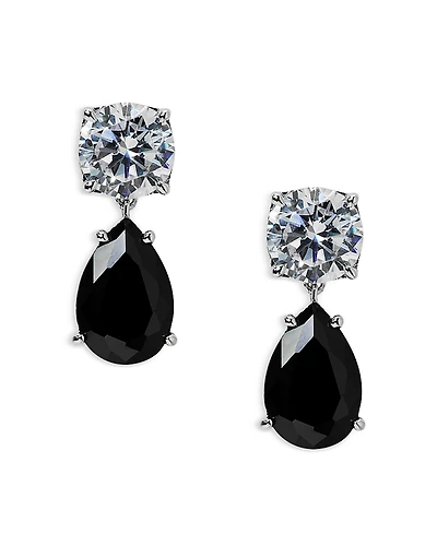 Nadri Maiden Cubic Zirconia Pear Shape Drop Earrings