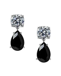 Nadri Maiden Cubic Zirconia Pear Shape Drop Earrings