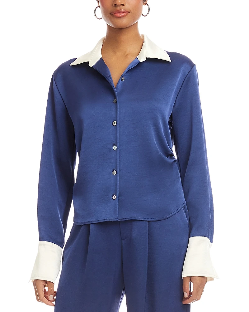 Fifteen Twenty Contrast Tawnie Shirt