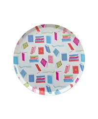 Jollity & Co. Book Club Paper Dessert Plates, Set of 8