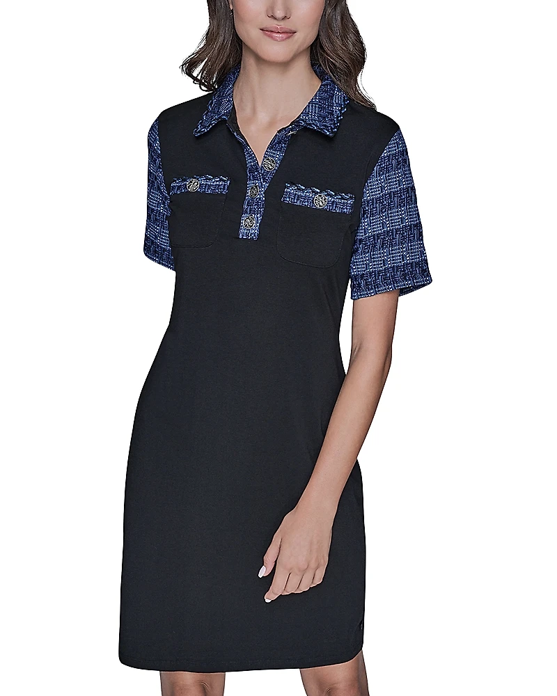 Karl Lagerfeld Paris Polo Collar Dress