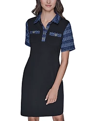 Karl Lagerfeld Paris Polo Collar Dress