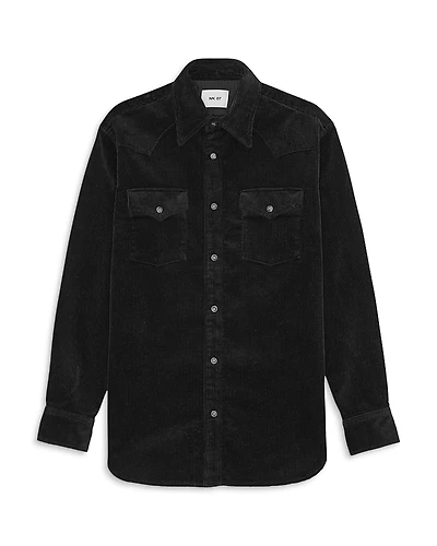 NN07 Ricky Snap Front Corduroy Shirt