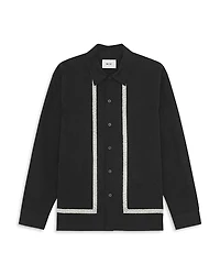 NN07 Reed Embroidered Button Front Shirt
