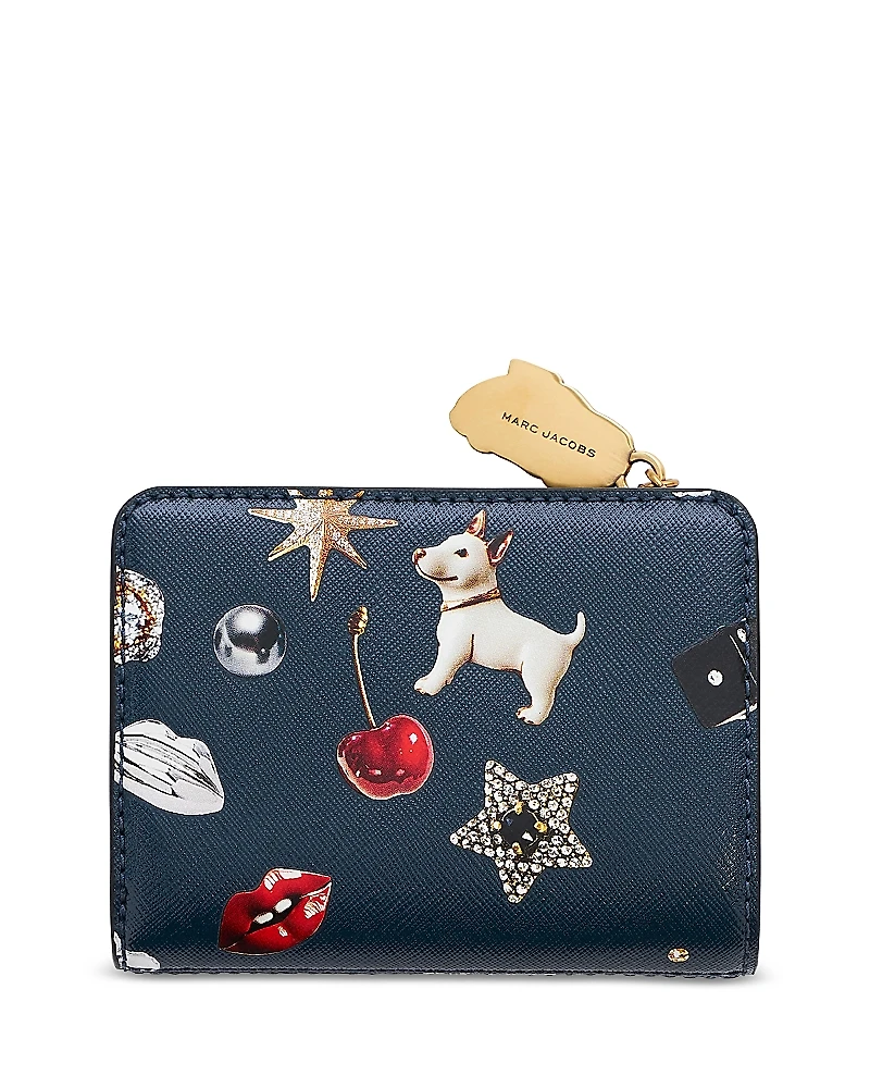 Marc Jacobs The Trinket Utility Snapshot Leather Mini Compact Wallet