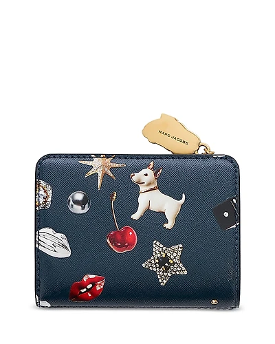 Marc Jacobs The Trinket Utility Snapshot Leather Mini Compact Wallet