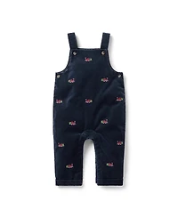 Janie and Jack Boys' The Holiday Train Overall - Baby